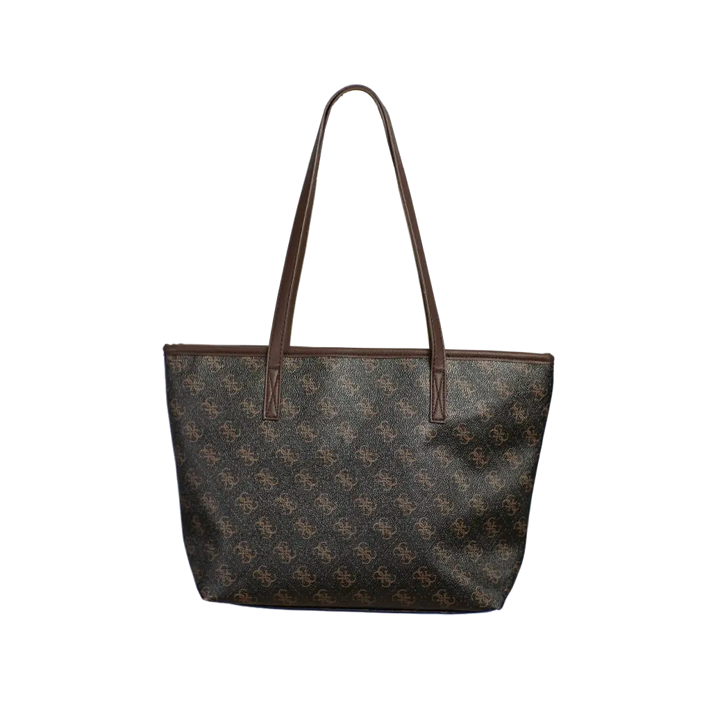 Bolso Shopper - Inspiración Guess - Eco Brenton logotipo 4G - Negro-02.webp