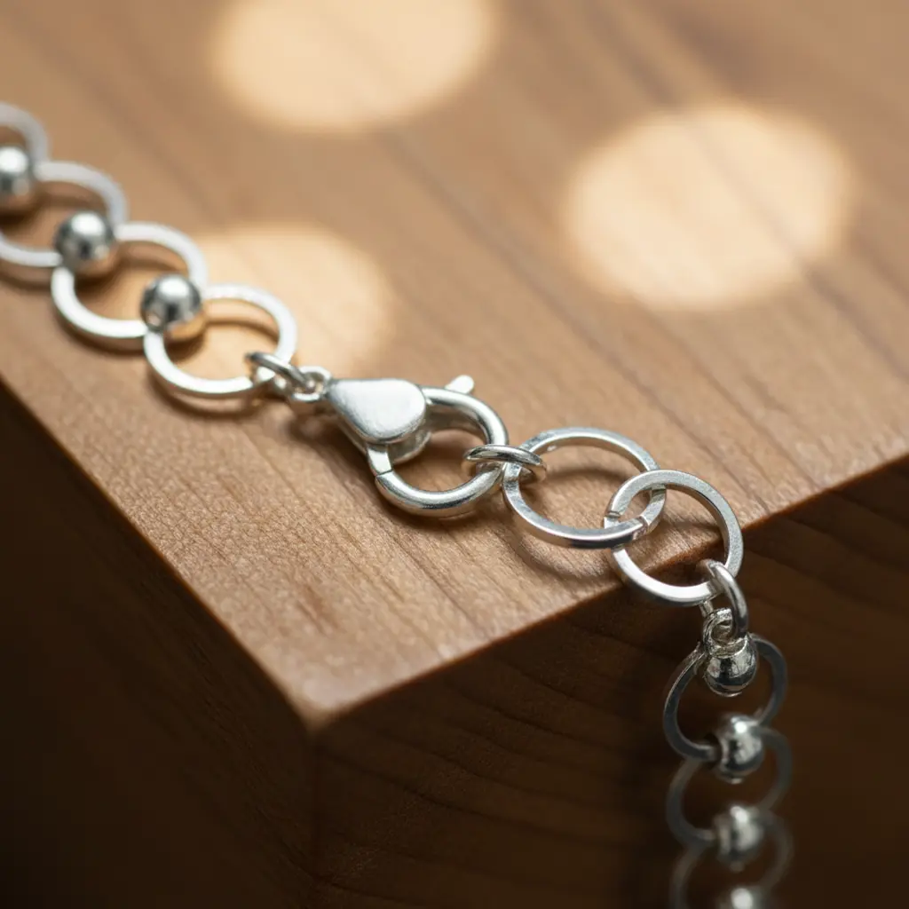 Pulsera Con Eslabones Y Bolitas De Plata 02.webp