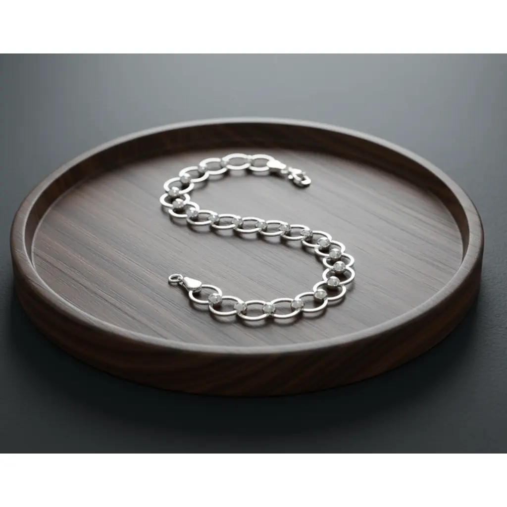 Pulsera Con Eslabones Y Bolitas De Plata 04.webp