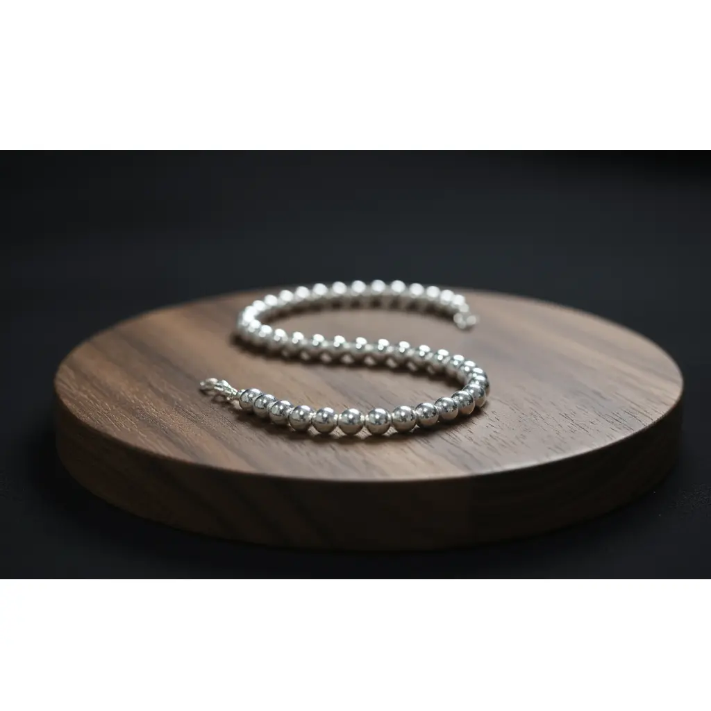 Pulsera De Bolas de Plata 03.webp