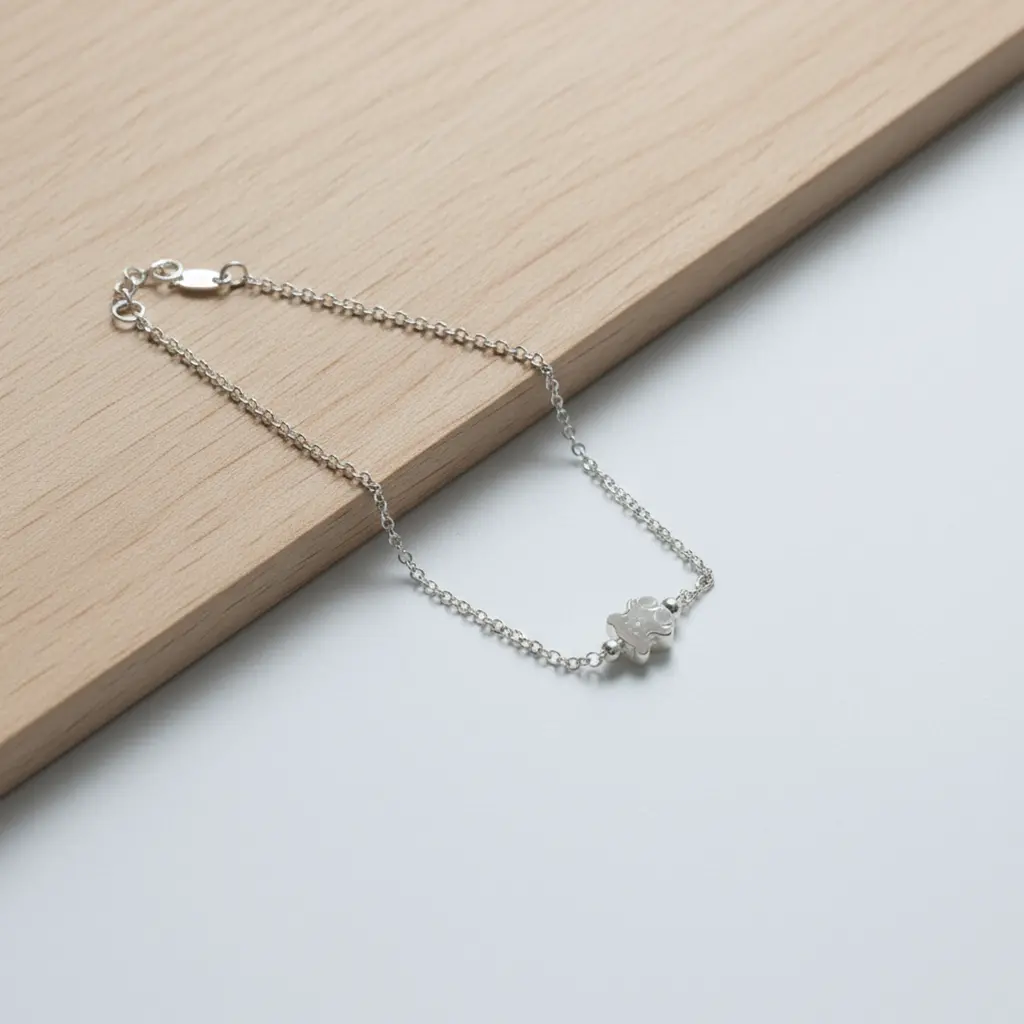 Pulsera motivo Oso Sweet Dolls de Plata 04.webp