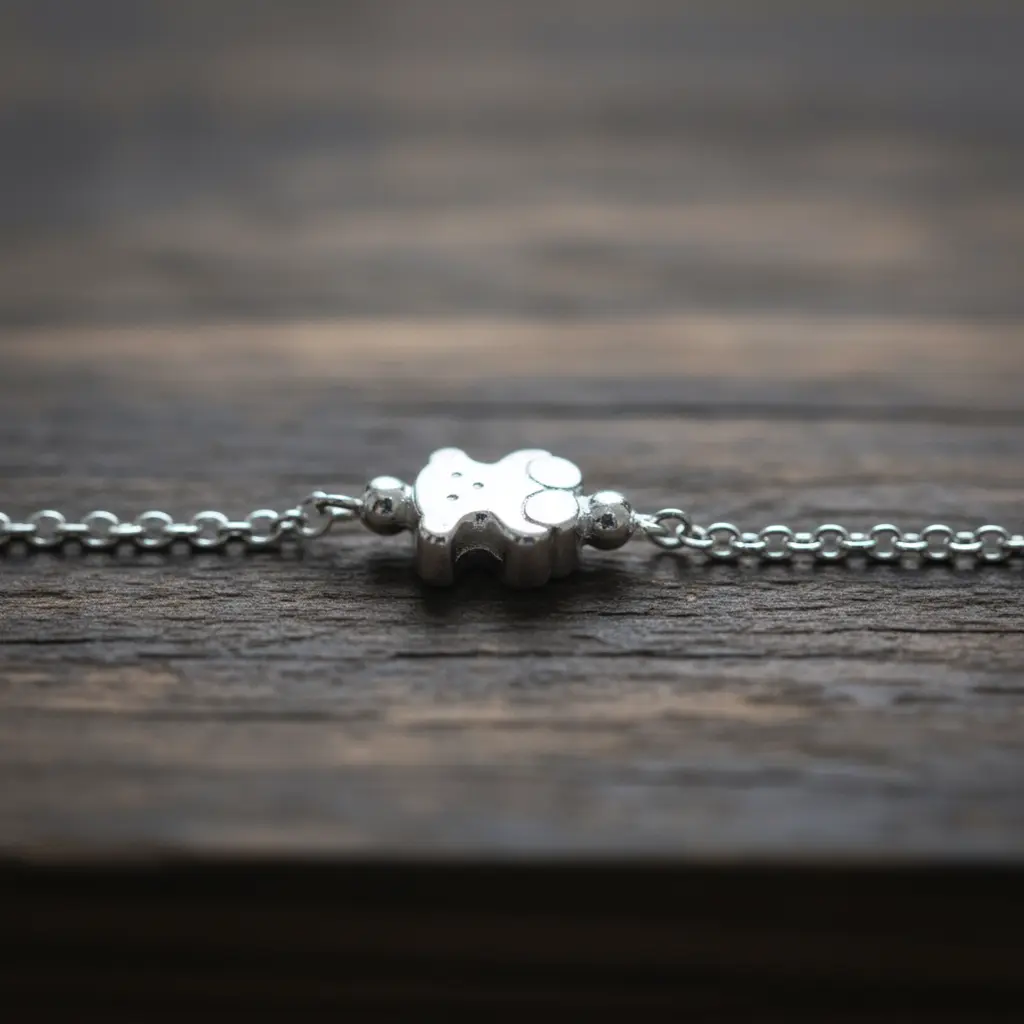 Pulsera motivo Oso Sweet Dolls de Plata 02.webp