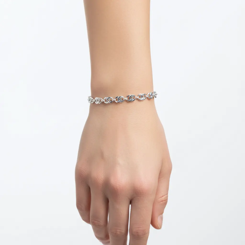 Pulsera Eslabones Ondulados de Plata 03.webp