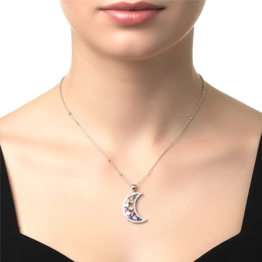 Collar Media Luna Con Piedras de Plata 02.webp