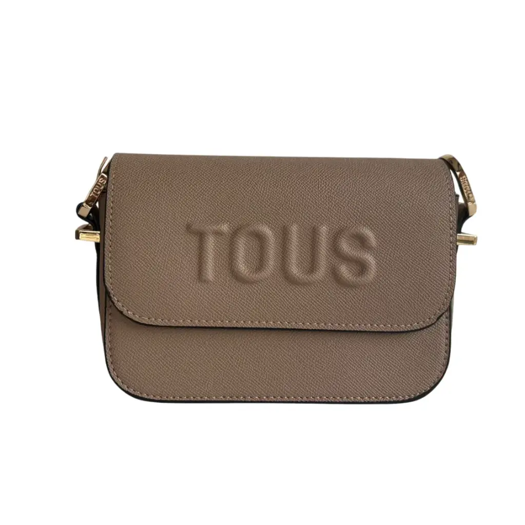 Bolso Tous bandolera - Inspiración Tous - Tipo Media Solapa - Color Cacao.webp