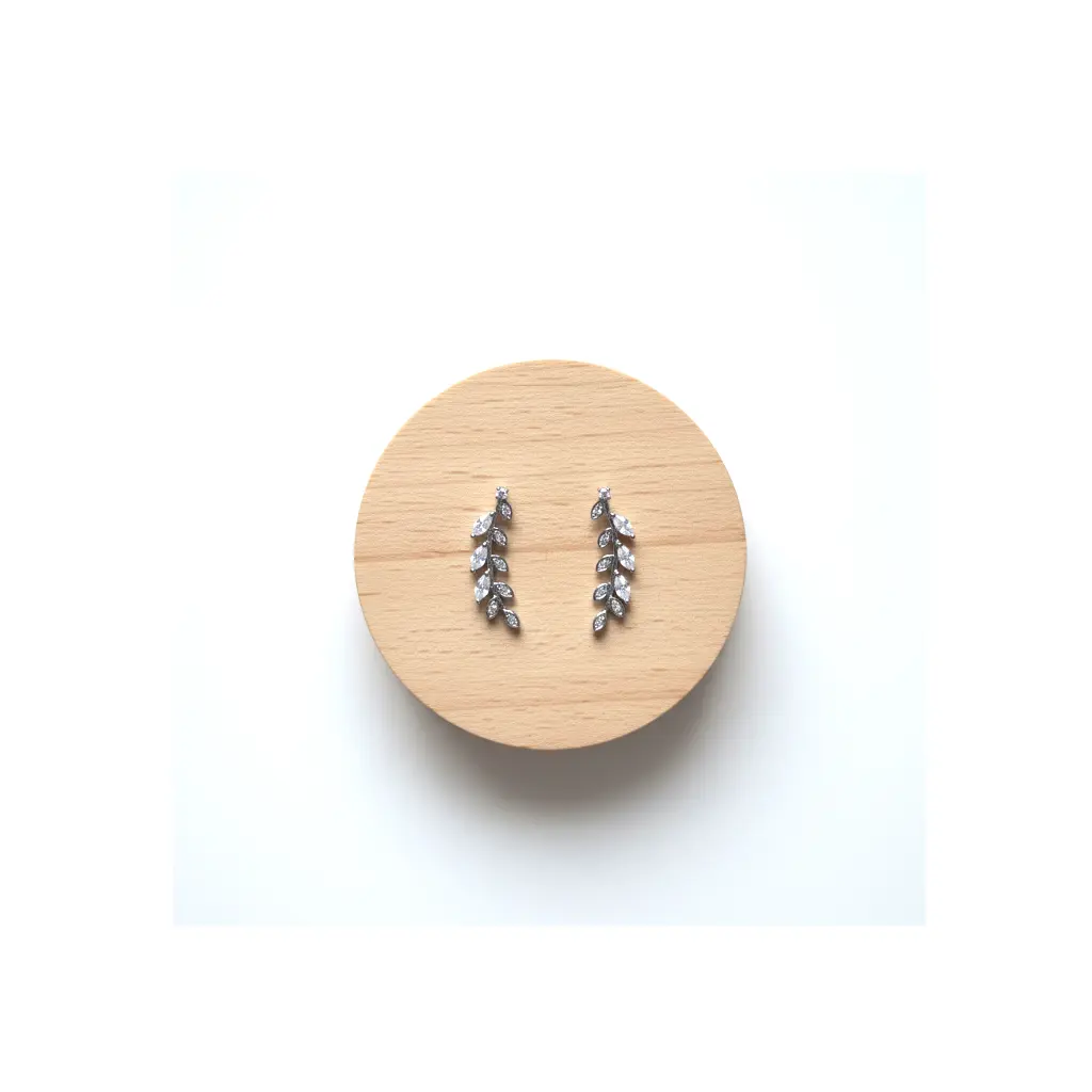 Pendientes Trepadores de Hoja Plata 01.webp