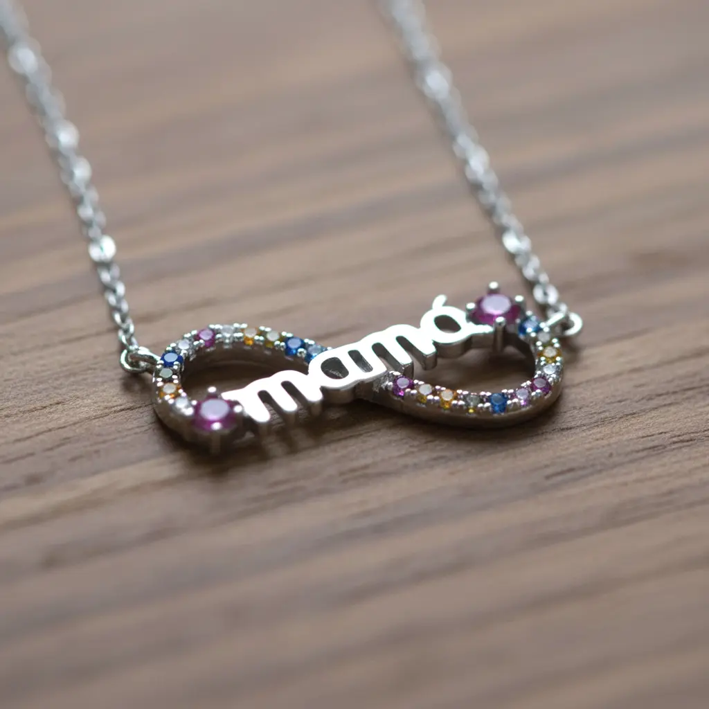 Collar Simbolo Infinito Mamá Zirconita 04.webp