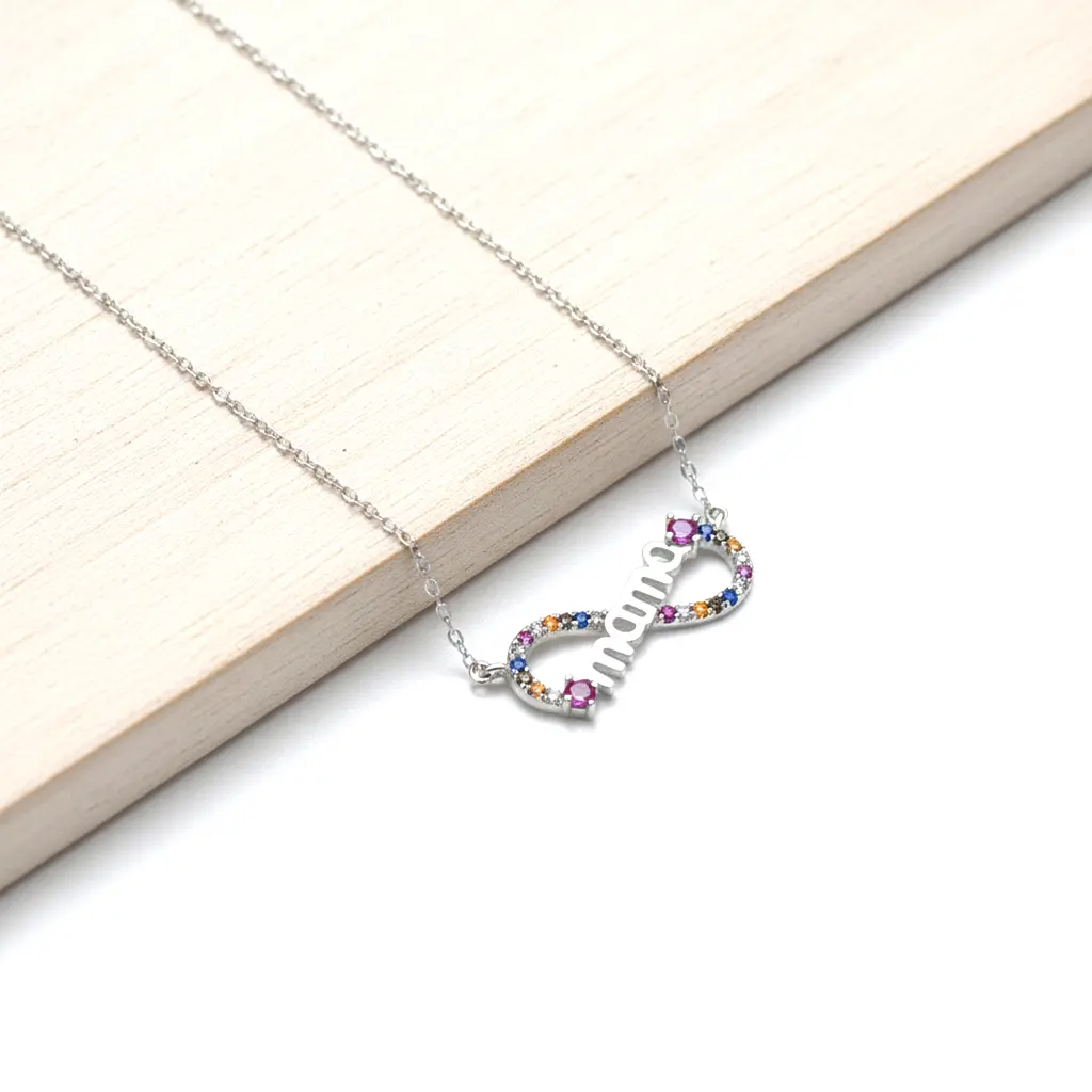 Collar Simbolo Infinito Mamá Zirconita 02.webp