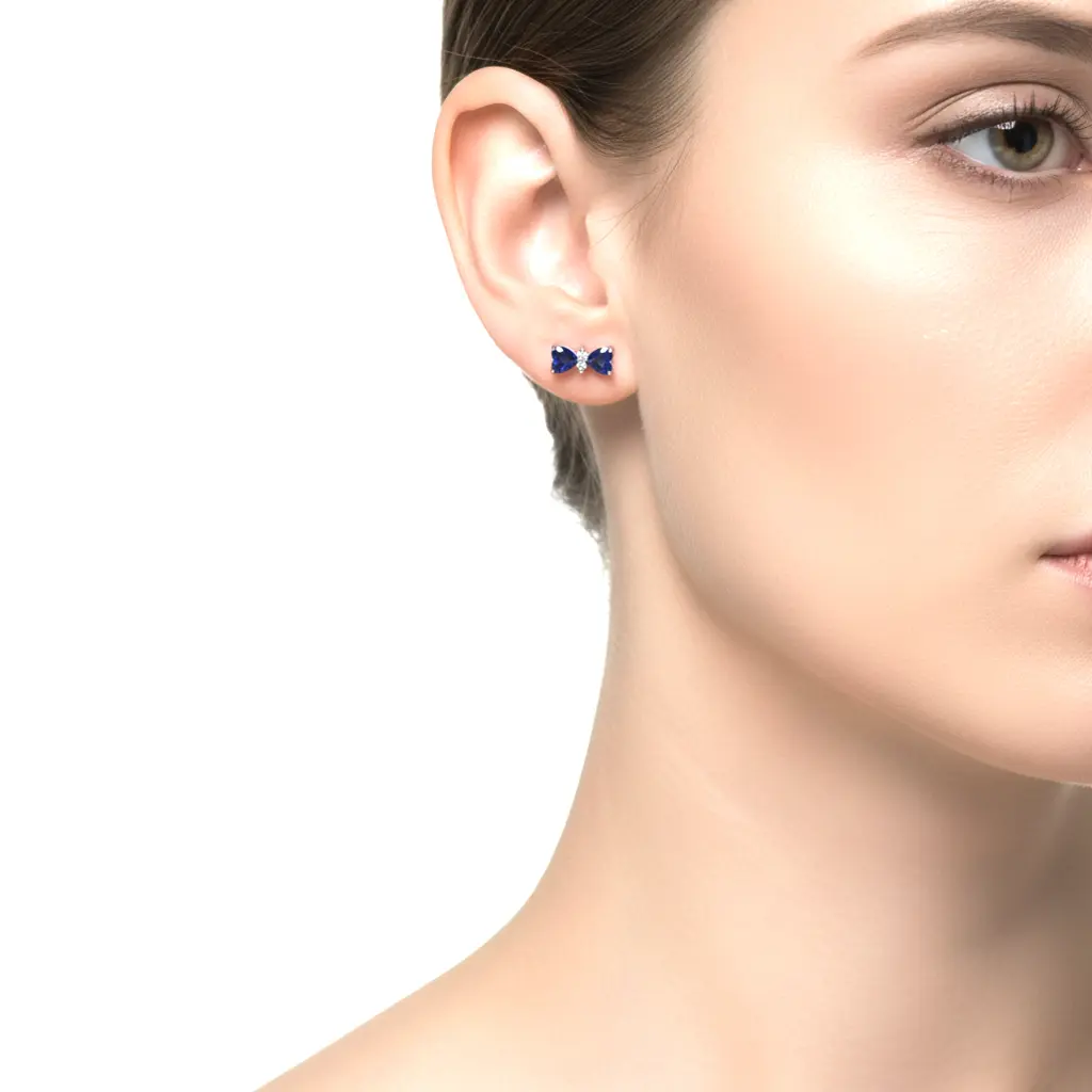 Pendientes Forma Lazo Azul 02.webp