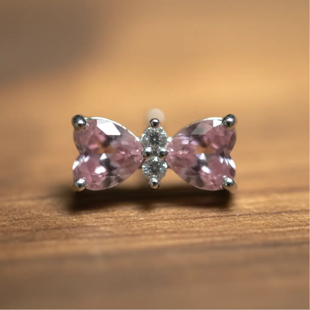 Pendientes Forma Lazo Rosa 01.webp