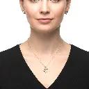 Conjunto De Collar y Pendientes Corazón Plata 04.webp