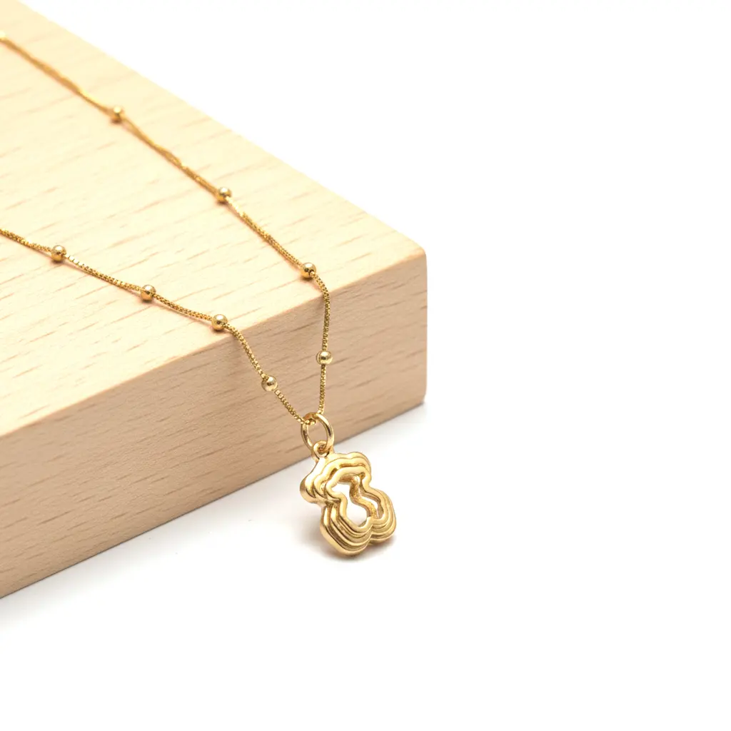 Collar Oso Triple Dorado y Plata Tous 02.webp