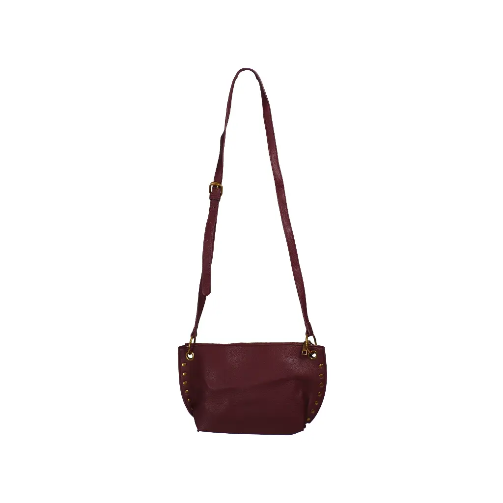Bolso de hombro Tachas Laterales Granate 02.webp