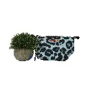 Neceser Nylon Print Leopard (Inspiración Bimba y Lola) Color azul 03.webp