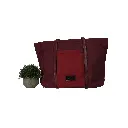 Bolso Shopper pliegues doble asa Color Granate 03.webp