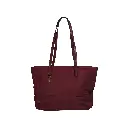 Bolso Shopper pliegues doble asa Color Granate 02.webp