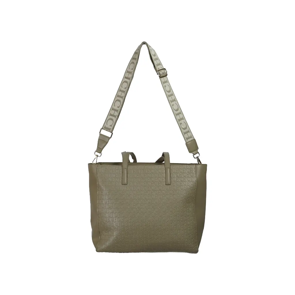 Bolso de hombro Tote (Ispiración Carolina Herrera) Color Beige 02.webp