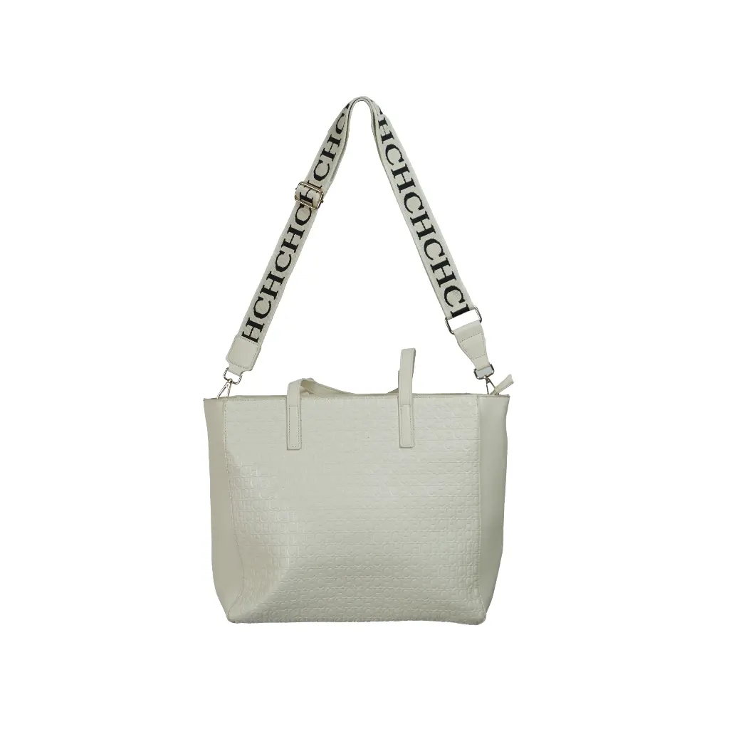 Bolso de hombro Tote (Ispiración Carolina Herrera) Color Blanco 02.webp