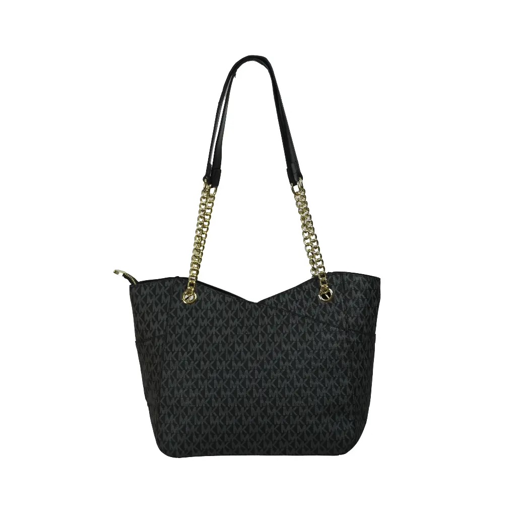 Bolso de hombro Jet Set grande (Inspiración Michael Kors) Color Negro Monograma 03.webp