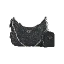 Bolso Bandolera Baguette Re-Edition 2005 (Inspiración Prada) Color Negro 02.webp