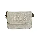 Bolso Tous bandolera - Inspiración Tous - Tipo Media Solapa - Color Blanco.webp