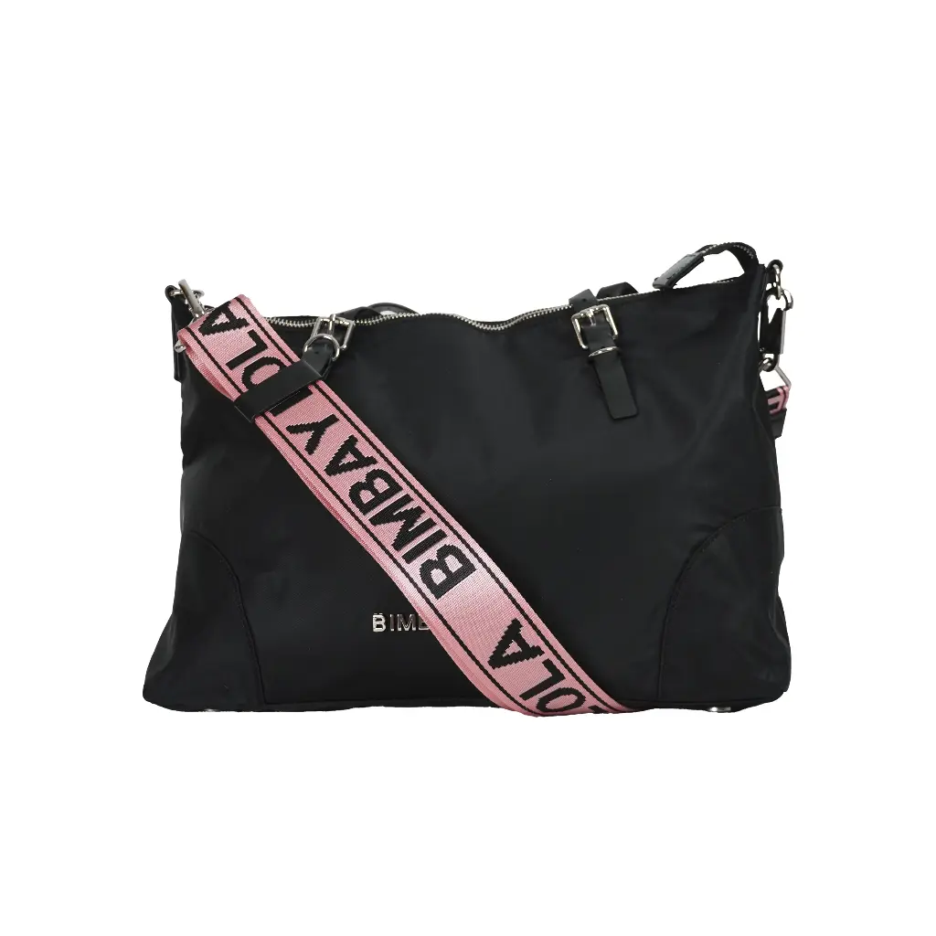 Bolso Bandolera Nylon (Inspiración Bimba y Lola) - Negro 05.webp