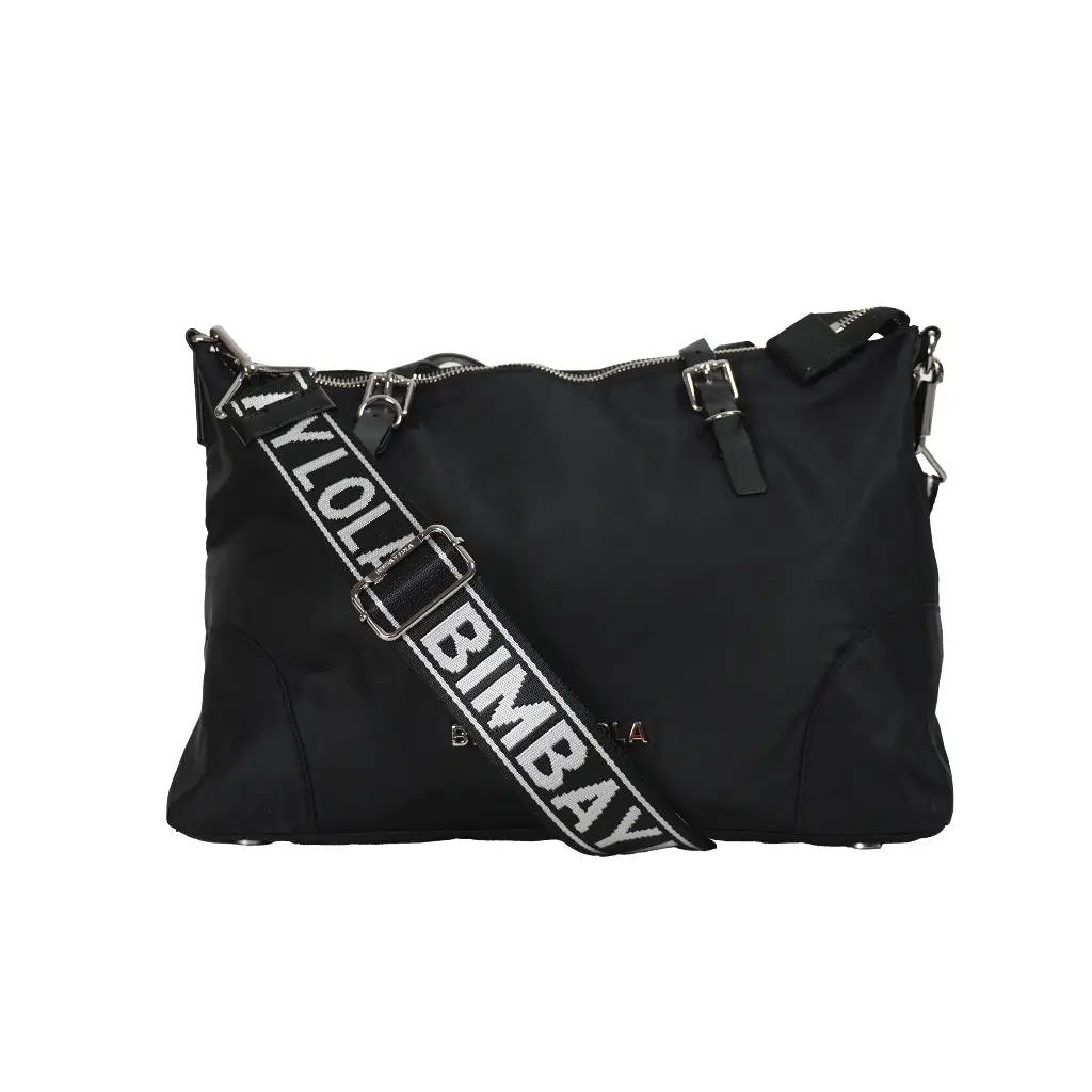 Bolso Bandolera Nylon (Inspiración Bimba y Lola) - Negro 06.webp