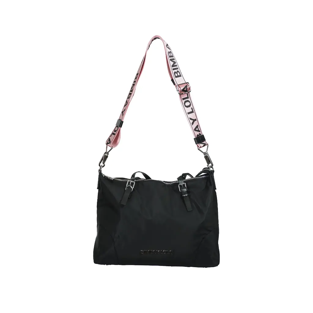 Bolso Bandolera Nylon (Inspiración Bimba y Lola) - Negro 07.webp