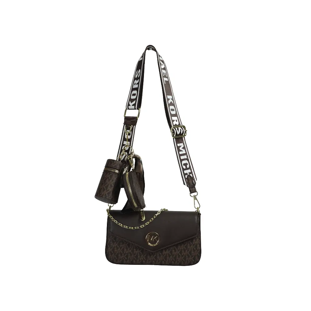 Bolso Set Bandolera Monogram (Inspiración Michael Kors) Color Chocolate 01.webp