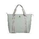 Bolso Shopper Grande (Inspiración Tommy Hilfiger) Color Marfil Resalte Rosa 01.webp