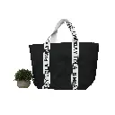 Bolso Shopper Maxi (Inspiración Bimba y Lola) Color Negro Resalte Blanco 02.webp