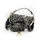 Bolso Saddle Bordado Oblique (Inspiración Dior) Negro 07.webp