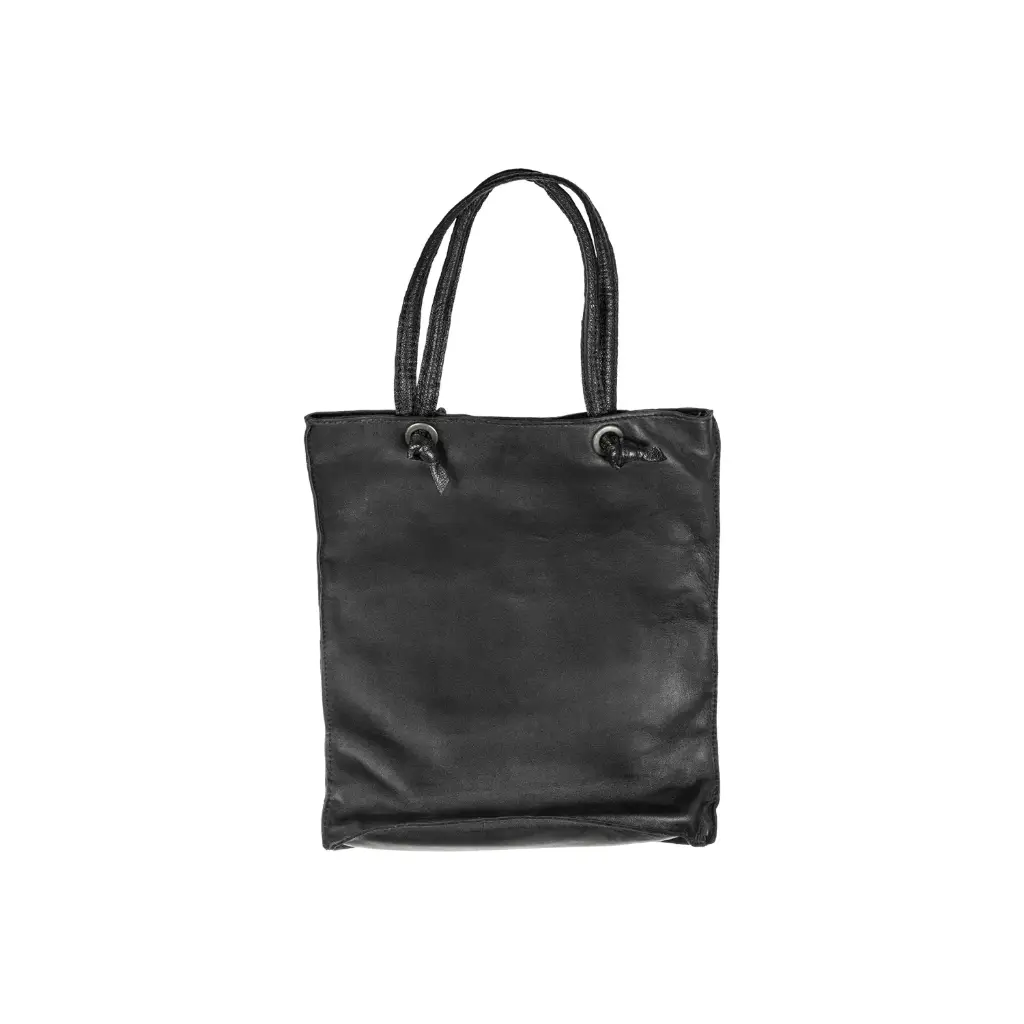 ZZ_Tote de Lona con Asa de Cuero