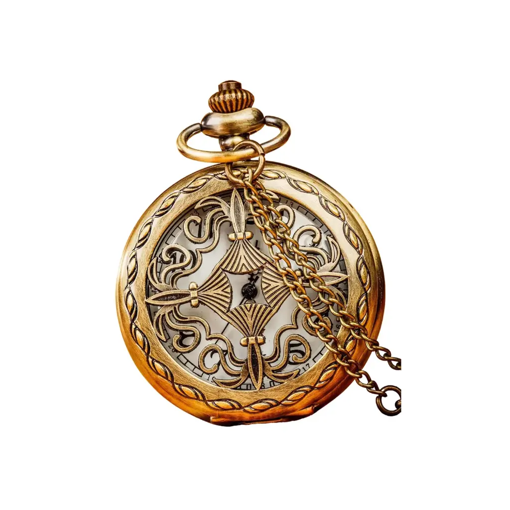 ZZ_Reloj de Bolsillo Esqueleto Visible