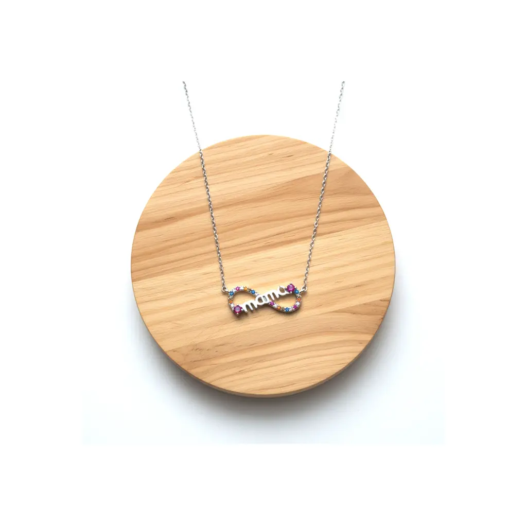 Collar Simbolo Infinito Mamá Zirconita 