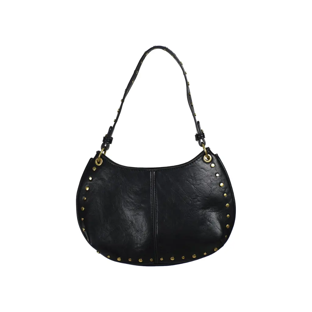 Bolso Media Luna Tachas