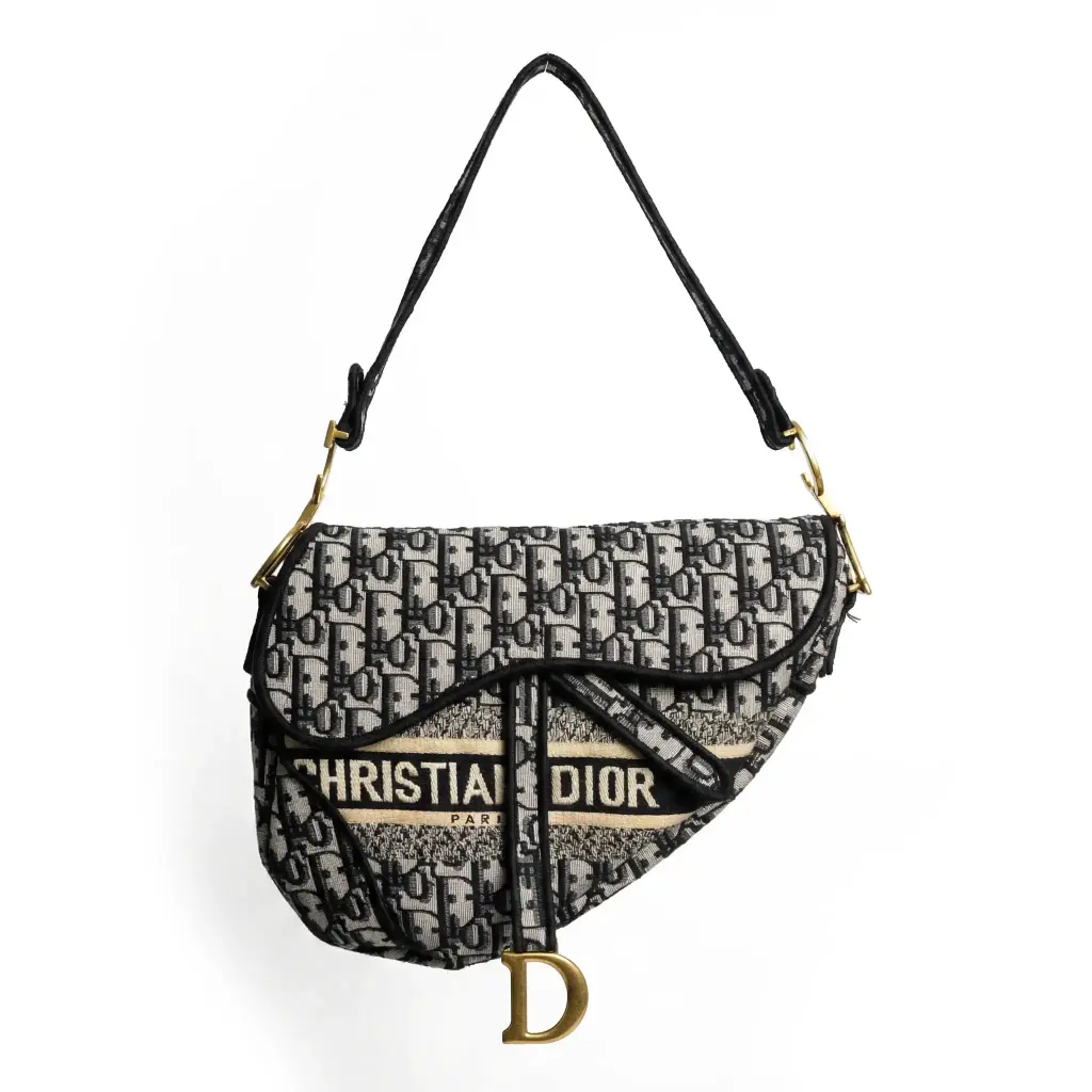 Bolso Bandolera Saddle Bordado Oblique (Inspiración Dior)