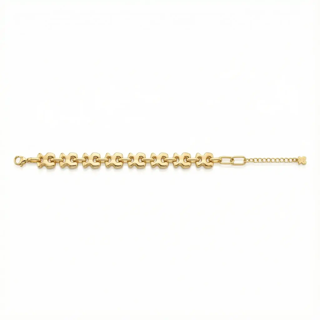Pulsera de eslabones con osos (Ispiración Tous)