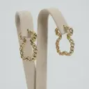 Pendientes de aro trenzados con forma de oso (Inspiración Tous)