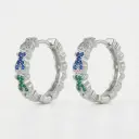 Pendientes de aro pequeños diseño osos (Inspiración Tous)