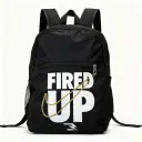 Mochila escolar negra FIRED UP (Inspiración Nike)