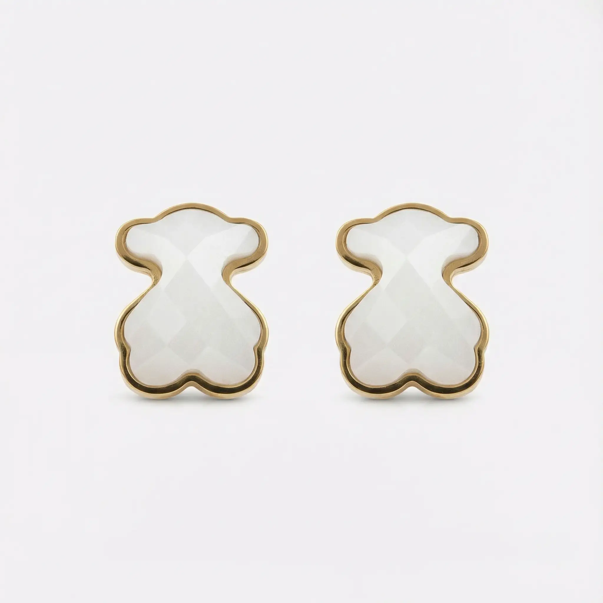 Pendientes de acero icónico oso (Inspiración Tous)