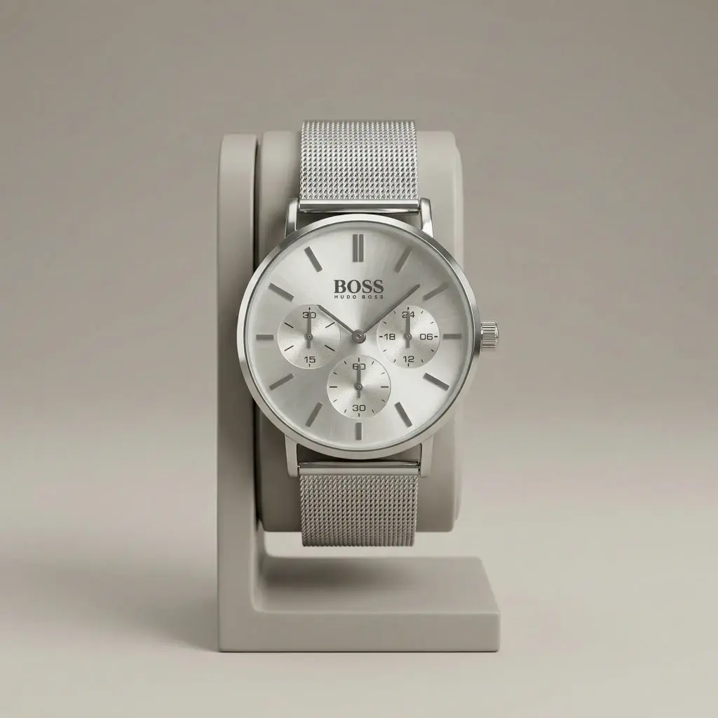 Reloj Hombre Malla Milanesa (Inspiración Hugo Boss)