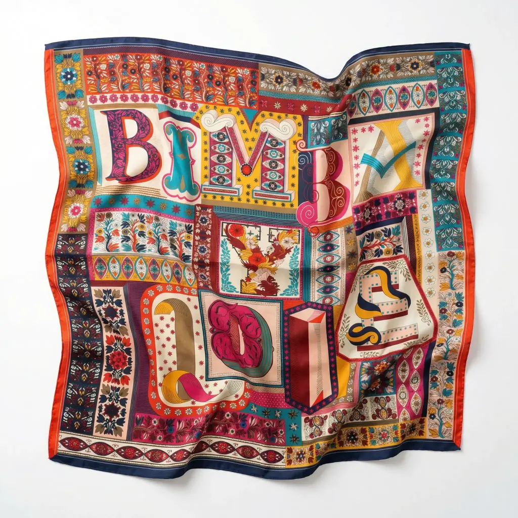 Pañuelo cuadrado estampado (Inspiración Bimba y Lola)