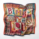 Pañuelo cuadrado estampado (Inspiración Bimba y Lola)