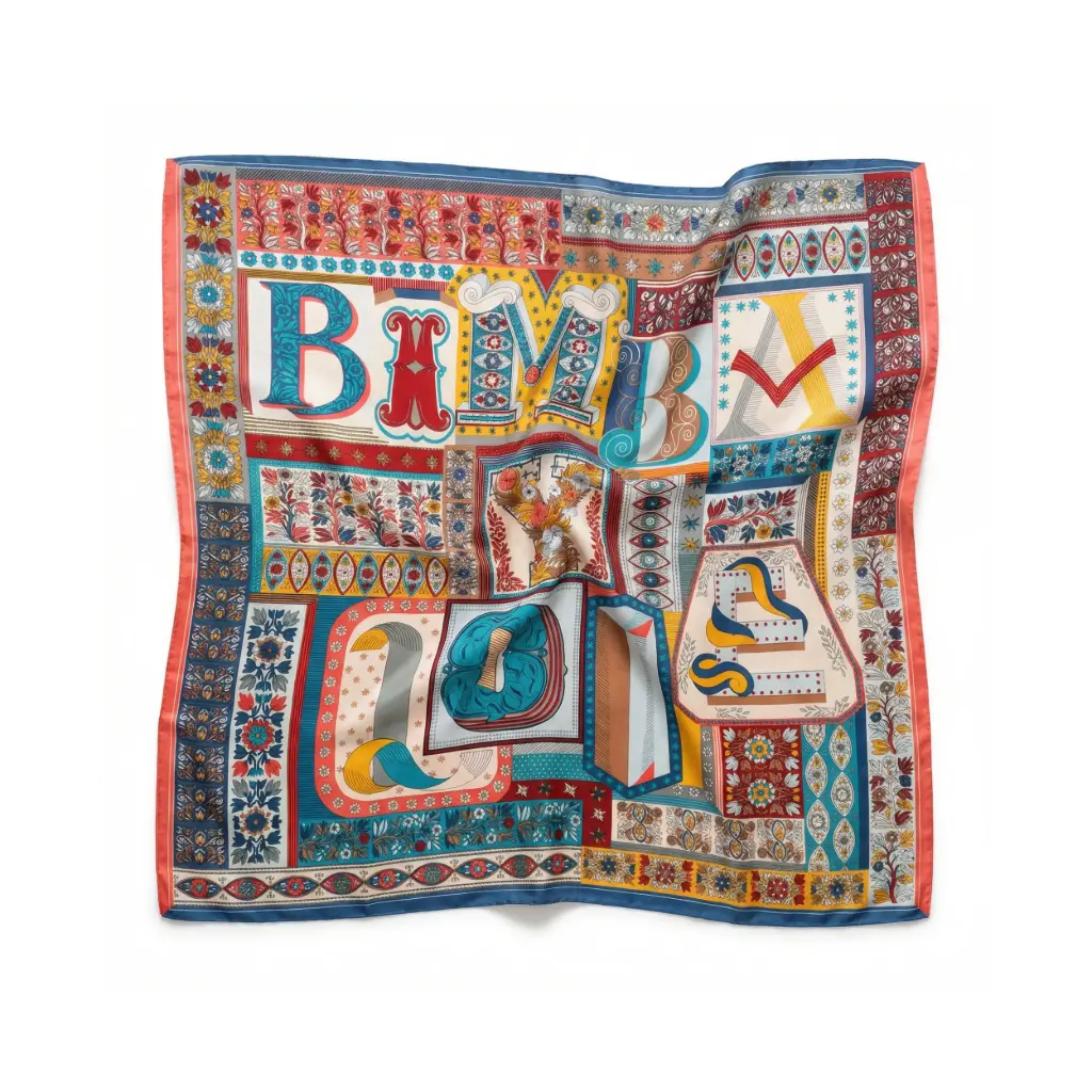 Pañuelo cuadrado estampado Tipo 1 (Inspiración Bimba y Lola)