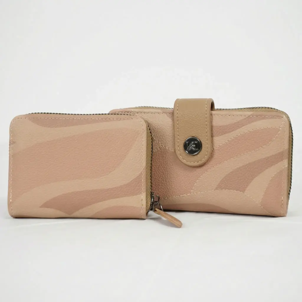 Conjunto de monedero y billetera geométrico