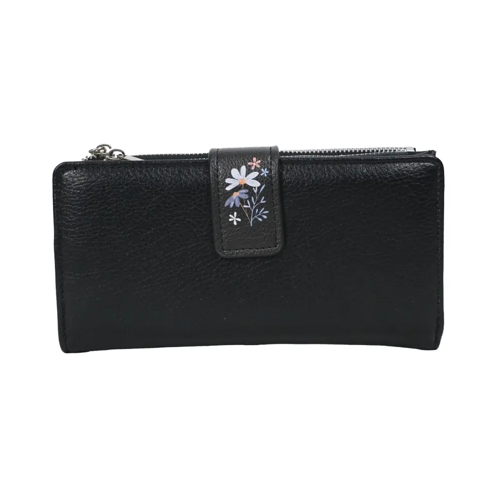 Cartera mediana flores