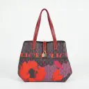 Bolso de hombro estampado con flores (Inspiración Carolina Herrera)