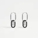 Pendientes con espinelas Negras Camille (Inspiración Tous)
